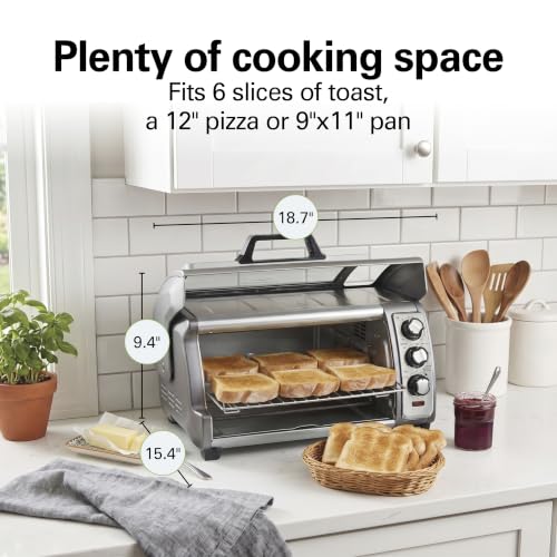 Easy Reach 6 Slice Countertop Air Fryer Toaster Oven Combo