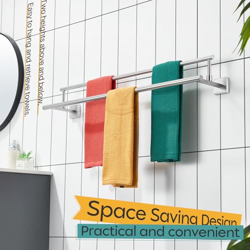 Bath Towel Holders Brushed Nickel Bathroom Rack 32 (Brushed Nickel / 32-Inch)
