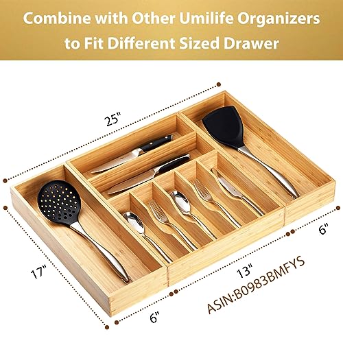 Bamboo Kitchen Utensils Organizer
