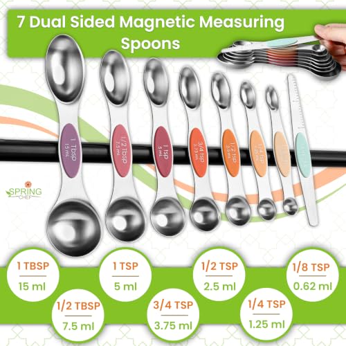 15 Magnetic Measuring Cups & Spoons w (Desert Sunset)