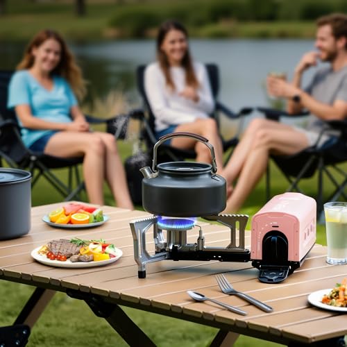 OUTDOORS Butane Camping Stove (Pink)