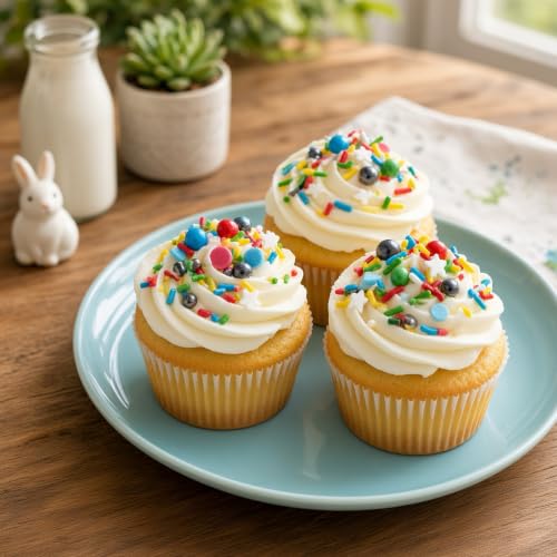 Blue & Red & Green & Yellow Sprinkles Mix Size Pearls Comic Book Themed Cake Decorations Cupcake Toppers Perfect for Wedding Party Valentine Christmas Supplies 4.58OZ (Blue&Red&Green&Yellow)
