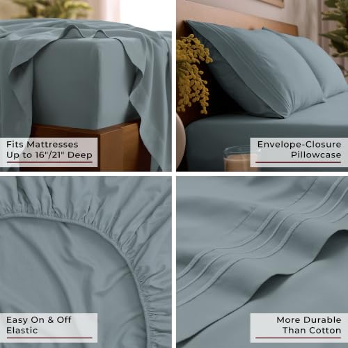 Iconic 4 Piece (1583 Spa Blue / Queen - EXTRA DEEP pocket)