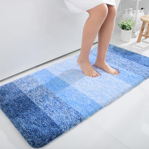 Bathroom Runner Rug 47x24 (47" X 24" / Light Royal Blue)