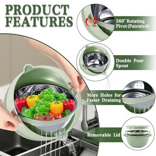 4 1 Colander with Fruit Bowl Set