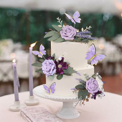3Pcs Premade Cake Flowers (3 Count)