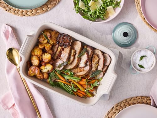 Stoneware Heritage Rectangular Dish (4 qt / Sea Salt)
