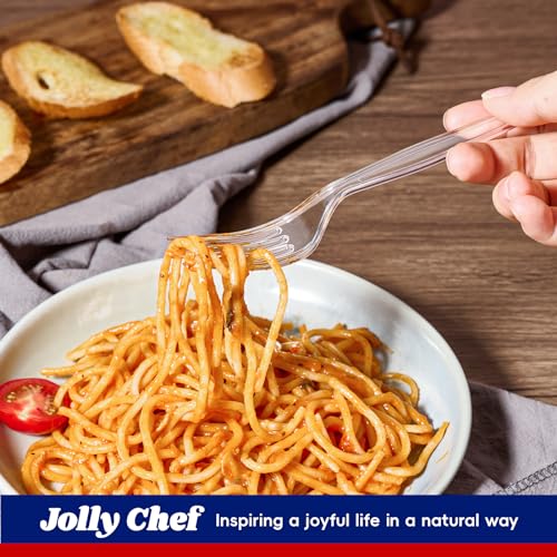 300 Count] Clear Plastic Forks (Clear / Fork)