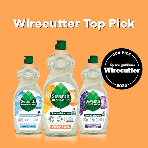 Dish Liquid Soap Clementine Zest Lemongrass Pack of 6 Dishwashing Soap Liquid Soap 19 oz (114 Fl Oz)