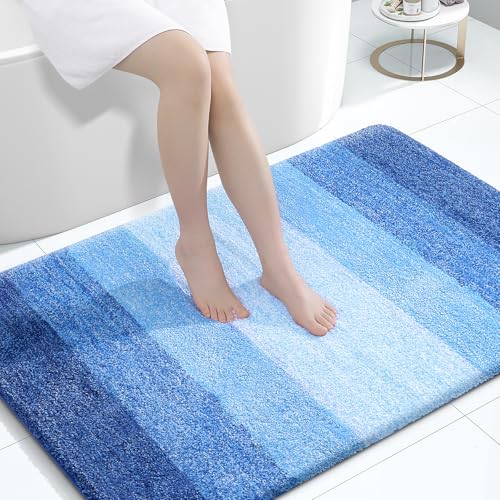 Large Bathroom Rugs 44x32 (44" X 32" / Light Royal Blue)
