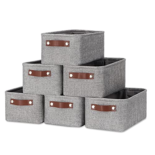 Small Storage Baskets 11.8"x7.9"x5.1" (Grey / XS-12"x8"x5")