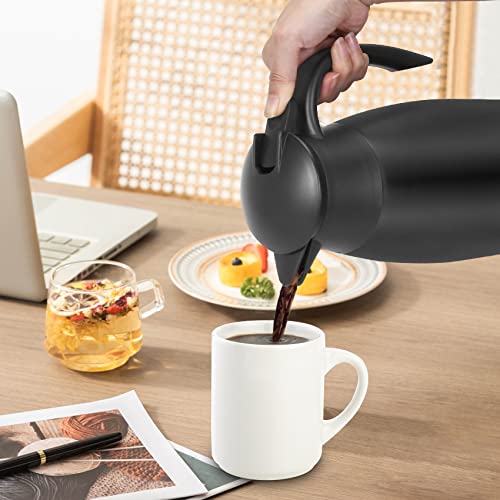 70oz Thermal Coffee Carafe Insulated Coffee Thermos (Black)