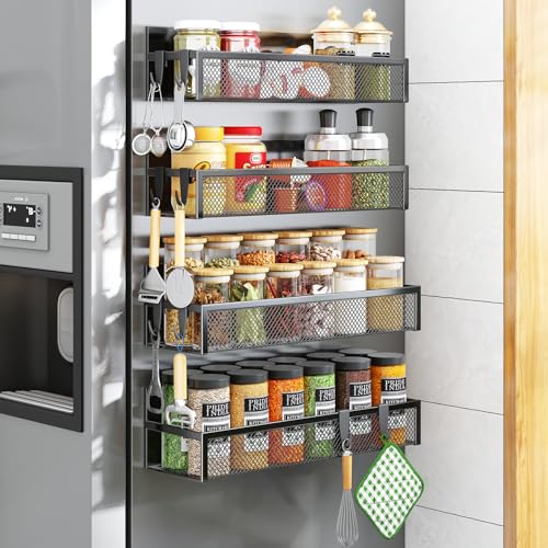 Magnetic Spice Rack for Refrigerator (4 Count)