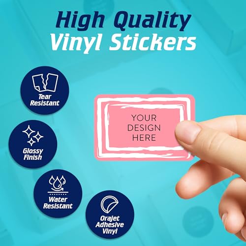 Custom Vinyl Stickers Your Image (Pink / 6x4)