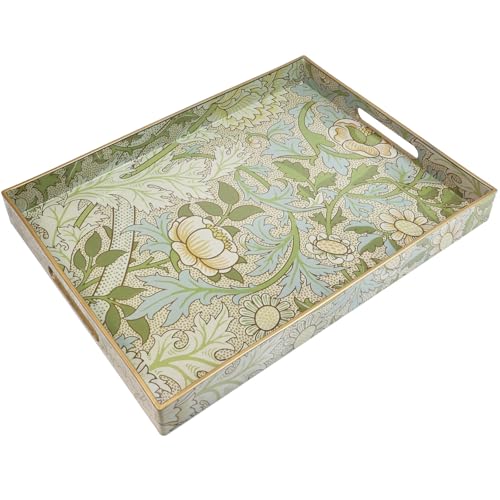 Plastic Serving Tray with Handles for Coffee Table (Multi D)