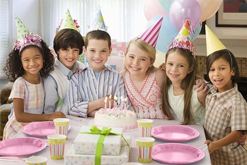 Sturdy Pink Plastic Plates 10" Party Plates 100 Pcs (10 inch / Pink)
