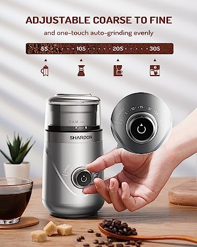 Electric Super Silent Blade Coffee Grinder (Sliver / 1 Bowl)