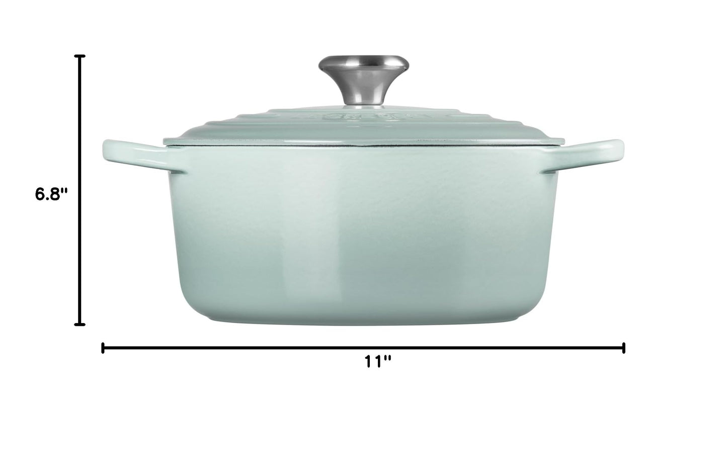 Enameled Cast Iron Round Dutch Oven (Sea Salt / 4.5 Qt)