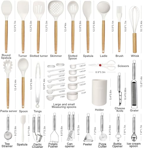 Cooking Utensils Set (White)