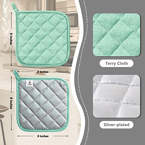 4 Pack Pot Holders for Kitchen Clearance (2.5 Count)