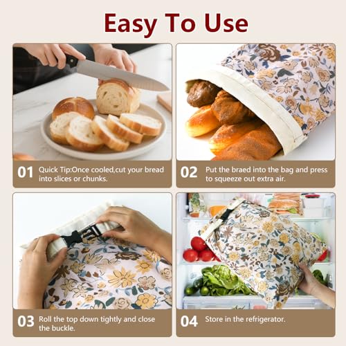 Beeswax Bread Bags for Homemade bread (Yellow & Yellow)