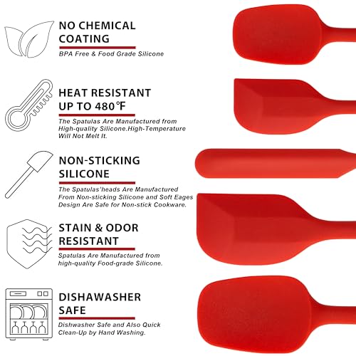 Silicone Spatula Set of 5 (5 Count)