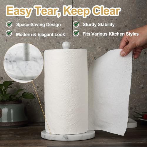 Italian Marble Paper Towel Holder Countertop