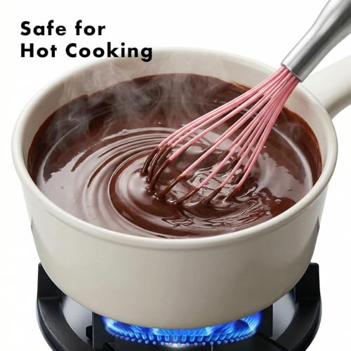 10 Inch Pink Silicone Whisk (10 inch pink)