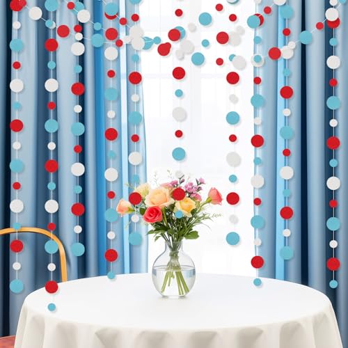 5 Pieces Circle Garland Banner Hanging (5 Count)