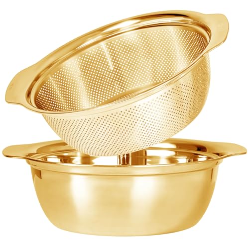 304 Stainless Steel Fine Mesh Colander Set
