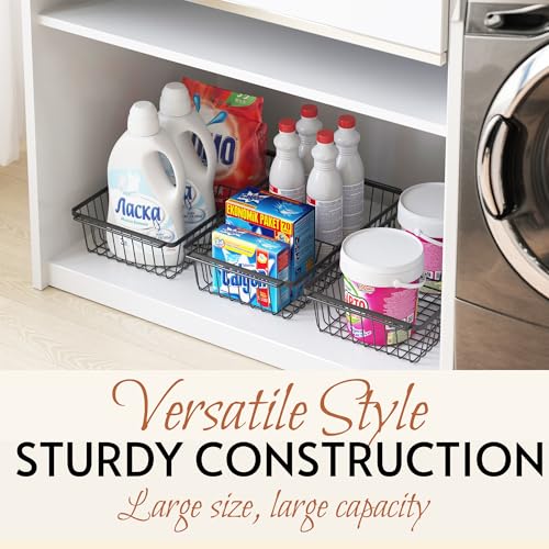 2 PACK】Wire Baskets for Organizing
