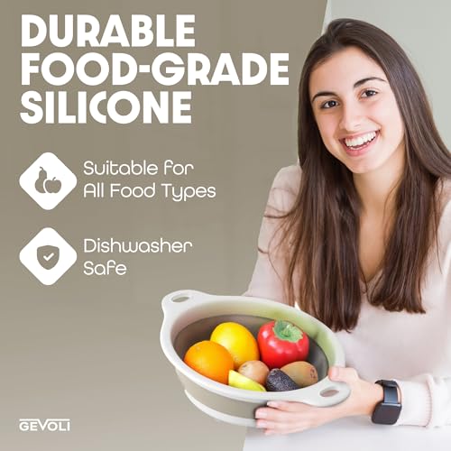 Collapsible Colanders (Beige)