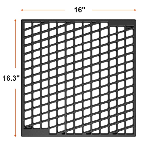 7670 Dual Sided Sear Grate for Weber Genesis II 300 (Black-Cast Iron-7670)