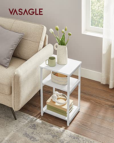 Side Table Small End Table (Cloud White)