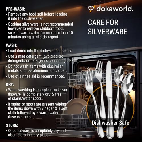 Stainless Steel Flatware (Modern Metallic)
