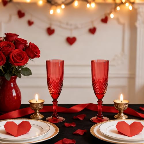 24 Pack Plastic Champagne Flutes (24 Count)