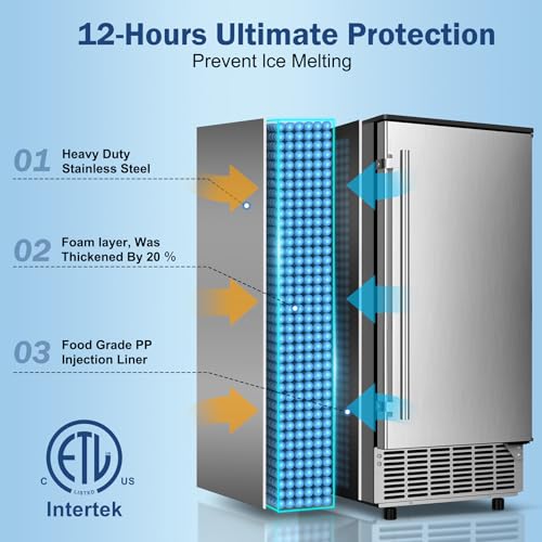 Under Counter Ice Maker (95Lbs/24H)