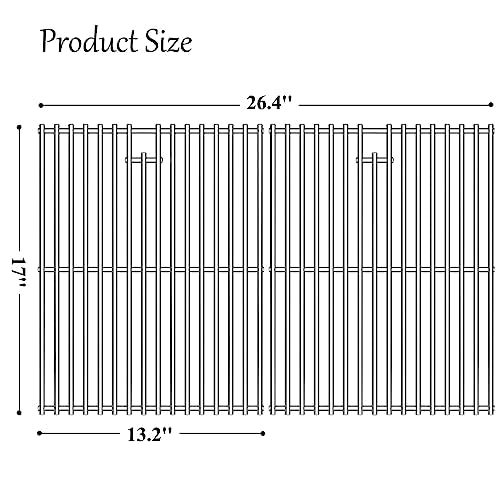 17" SUS304 Stainless Steel Grill Cooking Grates for Home Depot (17'' x 26.4'')