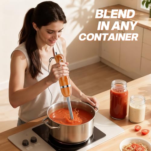 Immersion Blender Corded 400W (Orange Brown / single)