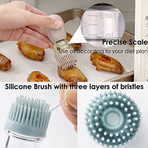 Oil Dispenser with Brush (Grey+Red)