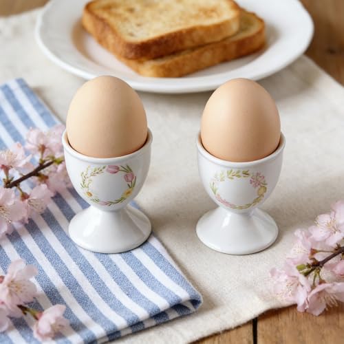 Ceramic Egg Cup Set (Floral)