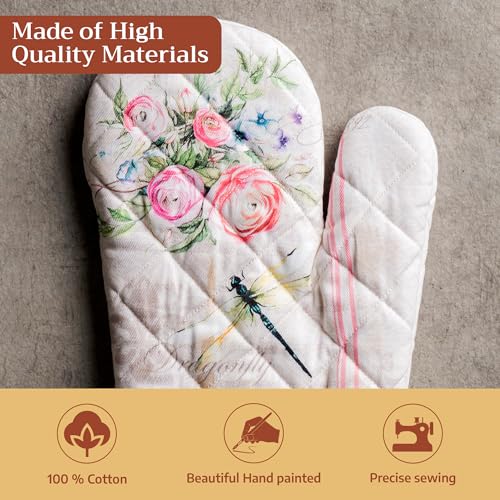 Maison d'Hermine Oven Gloves 100% Cotton Oven Mitt (094 - Champ De Mars / 7.5" x 13" (Oven Mitt))