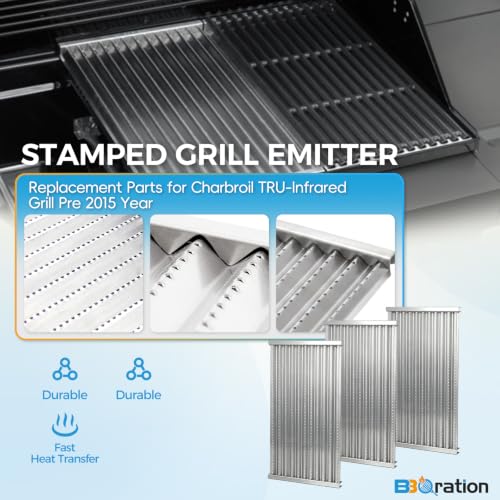 3 Pack Grill Emitter for Charbroil Commercial Tru (18 7/16"(3-Pack))