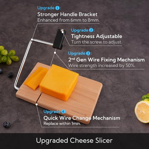 Replaceable Wire Cheese Slicer with Board