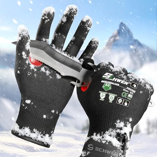 FreezeGuard Winter Work Gloves for Men and Women (2 Count)