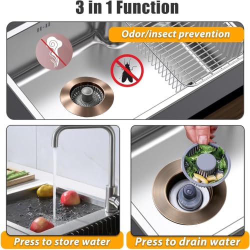 Kitchen Sink Drain Strainer (Oil Rubbed Bronze)