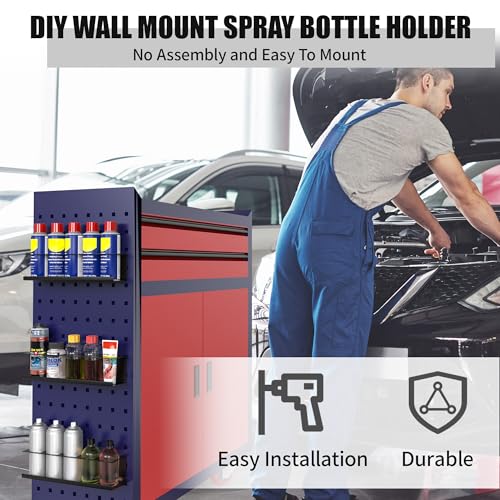 4 Pack Wall Mounted Spray Bottle Holder (4 Count)