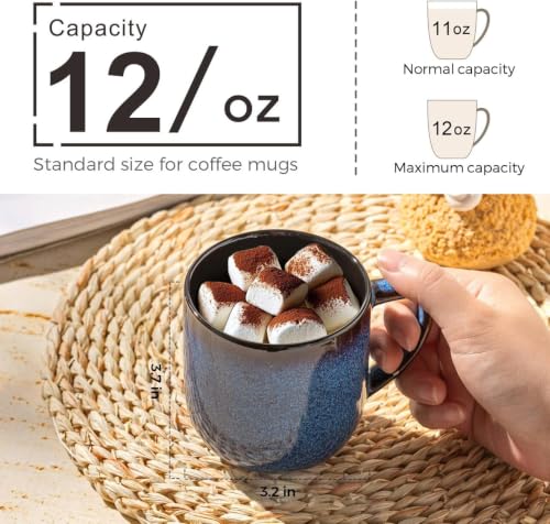 Ceramic Coffee Mugs Set of 6 (reactive glaze-Mixing / set of 6)