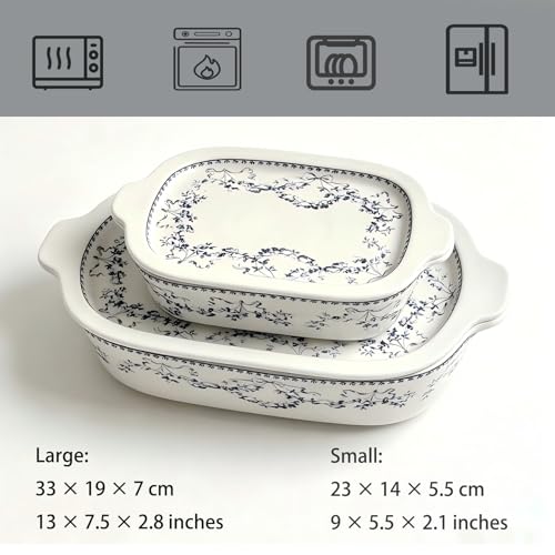 Ceramic Casserole Dish with Lids for Oven