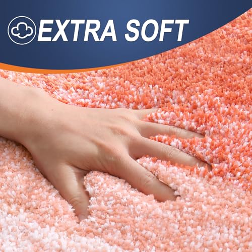 Large Bathroom Rugs 44x32 (44" X 32" / Coral)
